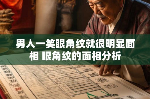 男人一笑眼角纹就很明显面相 眼角纹的面相分析 男人一笑眼角纹就很明显面相 眼角纹的面相分析