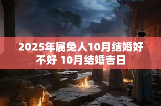 2025年属兔人10月结婚好不好 10月结婚吉日