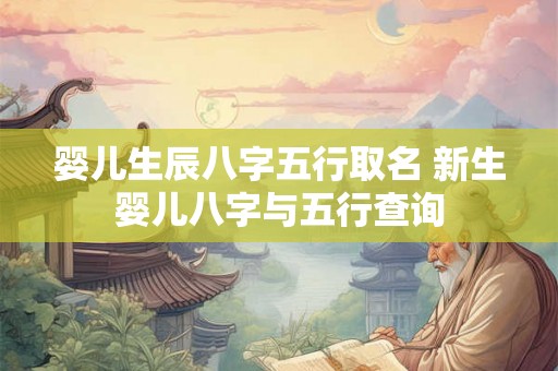 婴儿生辰八字五行取名 新生婴儿八字与五行查询 婴儿生辰八字五行取名 新生婴儿八字与五行查询
