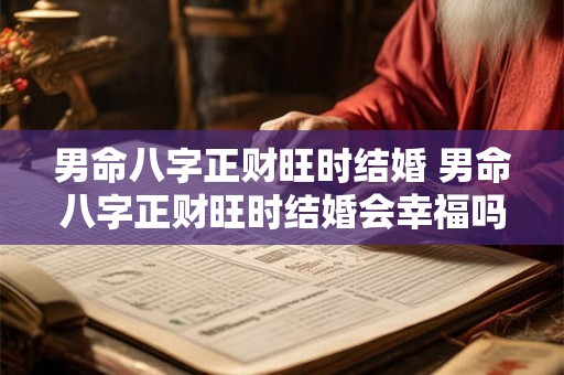 男命八字正财旺时结婚 男命八字正财旺时结婚会幸福吗