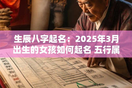 生辰八字起名:2025年3月出生的女孩如何起名 五行属什么 生辰八字起名:2025年3月出生的女孩如何起名 五行属什么