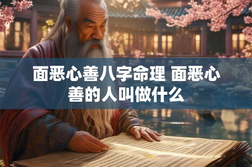面恶心善八字命理 面恶心善的人叫做什么 面恶心善八字命理 面恶心善的人叫做什么