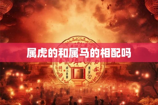 属虎的和属马的相配吗