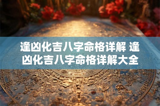 逢凶化吉八字命格详解 逢凶化吉八字命格详解大全 逢凶化吉八字命格详解 逢凶化吉八字命格详解大全