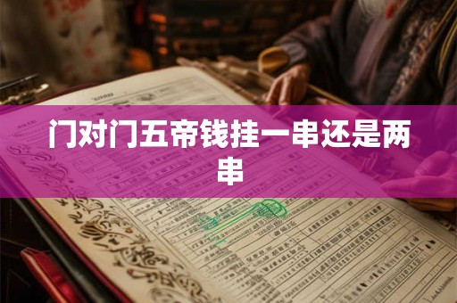 门对门五帝钱挂一串还是两串 门对门五帝钱挂一串还是两串