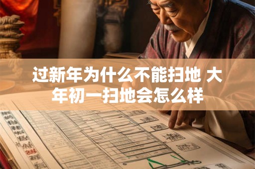 过新年为什么不能扫地 大年初一扫地会怎么样