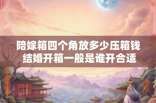 陪嫁箱四个角放多少压箱钱 结婚开箱一般是谁开合适 陪嫁箱四个角放多少压箱钱 结婚开箱一般是谁开合适