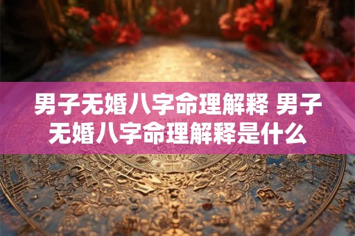 男子无婚八字命理解释 男子无婚八字命理解释是什么 男子无婚八字命理解释 男子无婚八字命理解释是什么