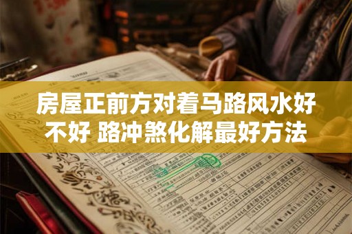 房屋正前方对着马路风水好不好 路冲煞化解最好方法