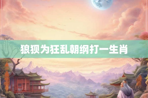 狼狈为狂乱朝纲打一生肖 狼狈为狂乱朝纲打一生肖