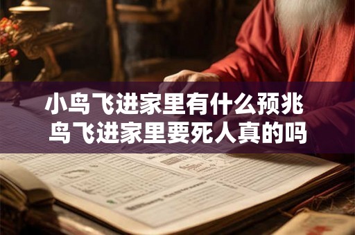 小鸟飞进家里有什么预兆 鸟飞进家里要死人真的吗