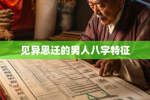 见异思迁的男人八字特征 见异思迁的男人八字特征