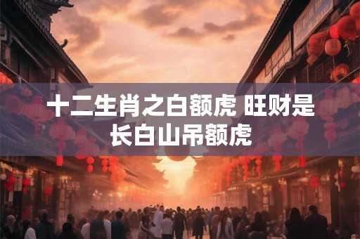 十二生肖之白额虎 旺财是长白山吊额虎 十二生肖之白额虎 旺财是长白山吊额虎