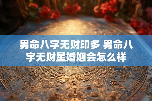 男命八字无财印多 男命八字无财星婚姻会怎么样 男命八字无财印多 男命八字无财星婚姻会怎么样