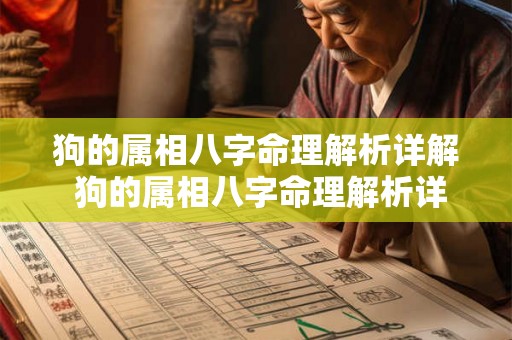 狗的属相八字命理解析详解 狗的属相八字命理解析详解大全 狗的属相八字命理解析详解 狗的属相八字命理解析详解大全