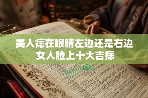 美人痣在眼睛左边还是右边 女人脸上十大吉痣 美人痣在眼睛左边还是右边 女人脸上十大吉痣