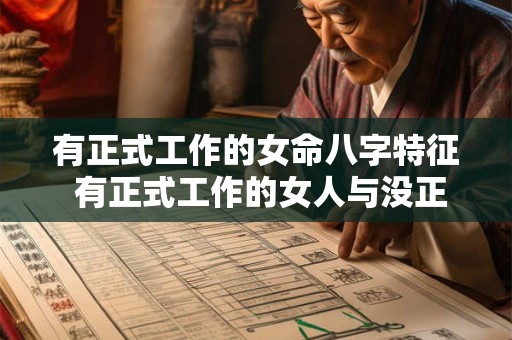 有正式工作的女命八字特征 有正式工作的女人与没正式工作的女区别 有正式工作的女命八字特征 有正式工作的女人与没正式工作的女区别