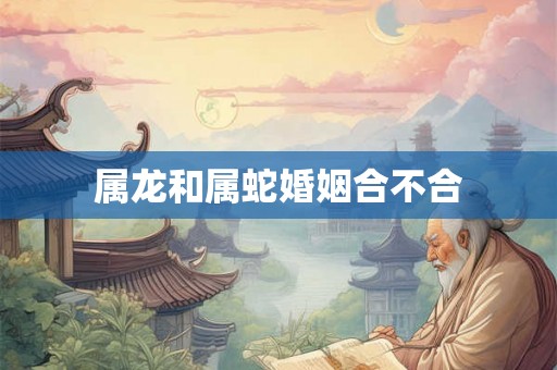 属龙和属蛇婚姻合不合 属龙和属蛇婚姻合不合