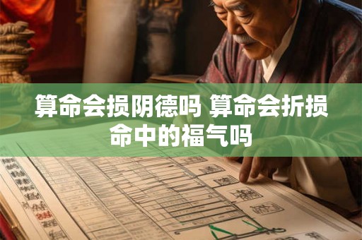 算命会损阴德吗 算命会折损命中的福气吗 算命会损阴德吗 算命会折损命中的福气吗
