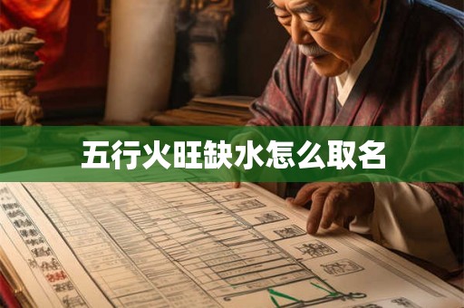 五行火旺缺水怎么取名