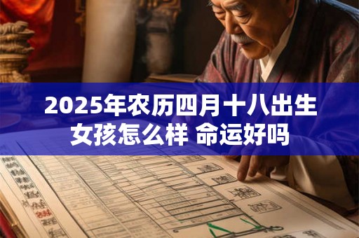 2025年农历四月十八出生女孩怎么样 命运好吗 2025年农历四月十八出生女孩怎么样 命运好吗