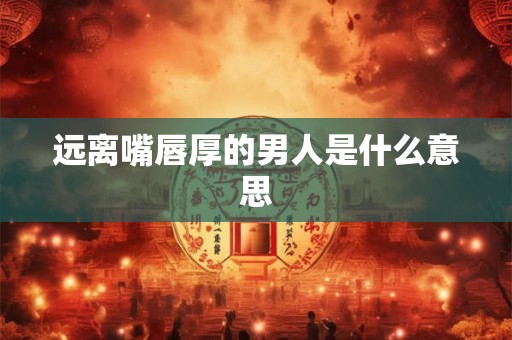 远离嘴唇厚的男人是什么意思 远离嘴唇厚的男人是什么意思