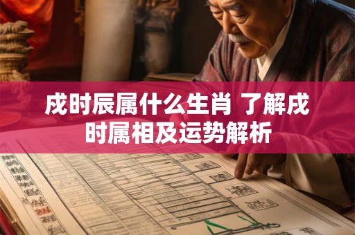戍时辰属什么生肖 了解戌时属相及运势解析 戍时辰属什么生肖 了解戌时属相及运势解析