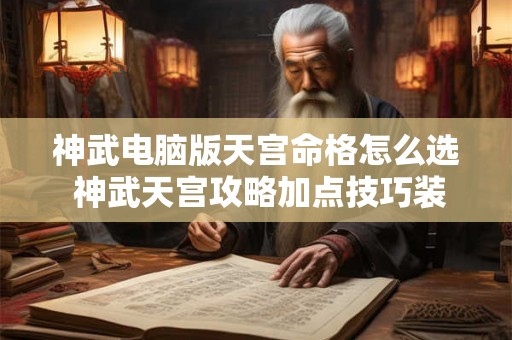 神武电脑版天宫命格怎么选 神武天宫攻略加点技巧装备选择 神武电脑版天宫命格怎么选 神武天宫攻略加点技巧装备选择
