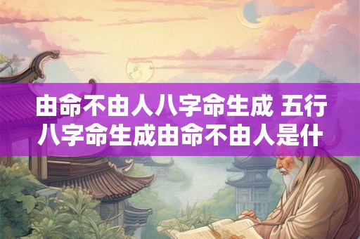 由命不由人八字命生成 五行八字命生成由命不由人是什么意思 由命不由人八字命生成 五行八字命生成由命不由人是什么意思