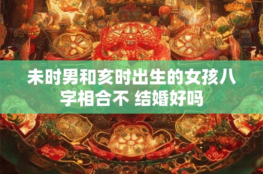 未时男和亥时出生的女孩八字相合不 结婚好吗