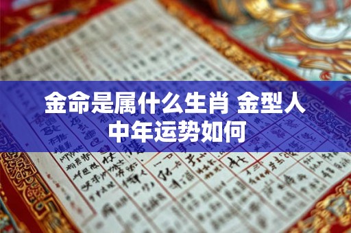 金命是属什么生肖 金型人中年运势如何 金命是属什么生肖 金型人中年运势如何