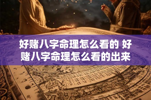 好赌八字命理怎么看的 好赌八字命理怎么看的出来 好赌八字命理怎么看的 好赌八字命理怎么看的出来
