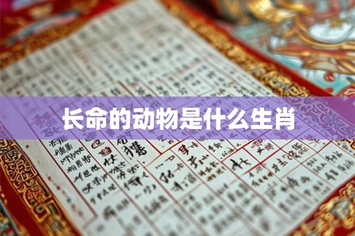 长命的动物是什么生肖 长命的动物是什么生肖