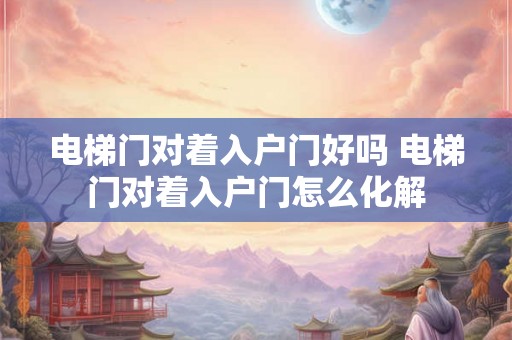 电梯门对着入户门好吗 电梯门对着入户门怎么化解 电梯门对着入户门好吗 电梯门对着入户门怎么化解