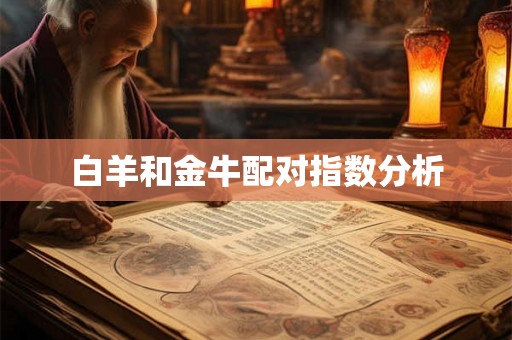 白羊和金牛配对指数分析 白羊和金牛配对指数分析