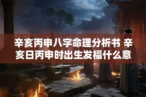 辛亥丙申八字命理分析书 辛亥日丙申时出生发福什么意思 辛亥丙申八字命理分析书 辛亥日丙申时出生发福什么意思