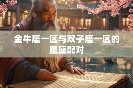 金牛座一区与双子座一区的星座配对