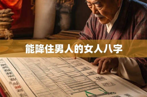 能降住男人的女人八字