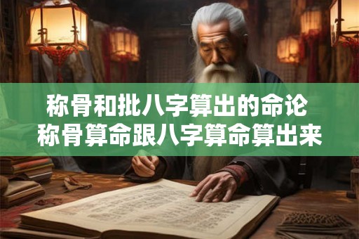 称骨和批八字算出的命论 称骨算命跟八字算命算出来不一样 称骨和批八字算出的命论 称骨算命跟八字算命算出来不一样
