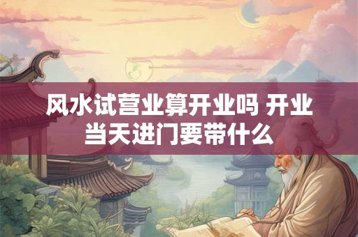 风水试营业算开业吗 开业当天进门要带什么 风水试营业算开业吗 开业当天进门要带什么