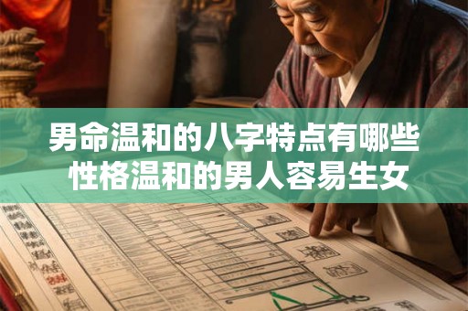 男命温和的八字特点有哪些 性格温和的男人容易生女孩吗 男命温和的八字特点有哪些 性格温和的男人容易生女孩吗