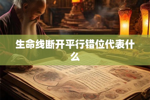 生命线断开平行错位代表什么 生命线断开平行错位代表什么