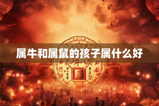 属牛和属鼠的孩子属什么好