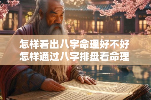 怎样看出八字命理好不好 怎样通过八字排盘看命理 怎样看出八字命理好不好 怎样通过八字排盘看命理