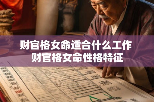 财官格女命适合什么工作 财官格女命性格特征 财官格女命适合什么工作 财官格女命性格特征
