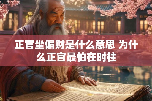 正官坐偏财是什么意思 为什么正官最怕在时柱