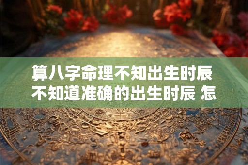 算八字命理不知出生时辰 不知道准确的出生时辰 怎么推算八字 算八字命理不知出生时辰 不知道准确的出生时辰 怎么推算八字