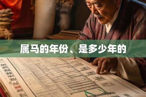 属马的年份、是多少年的 属马的年份、是多少年的