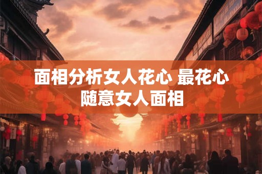 面相分析女人花心 最花心随意女人面相 面相分析女人花心 最花心随意女人面相