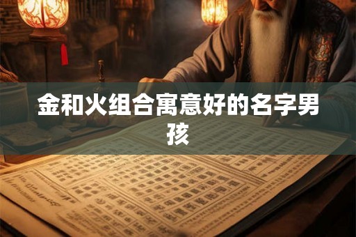 金和火组合寓意好的名字男孩 金和火组合寓意好的名字男孩